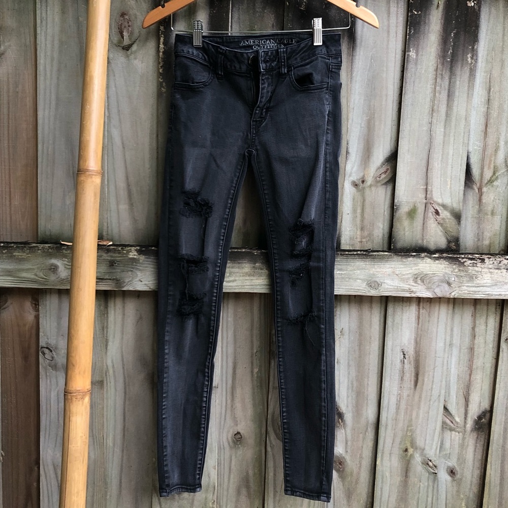 A&E Distressed Skinny Jeans